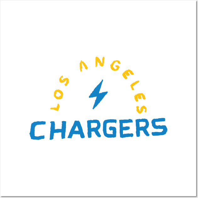 Los Angeles Chargeeees 03 Wall Art by Very Simple Graph